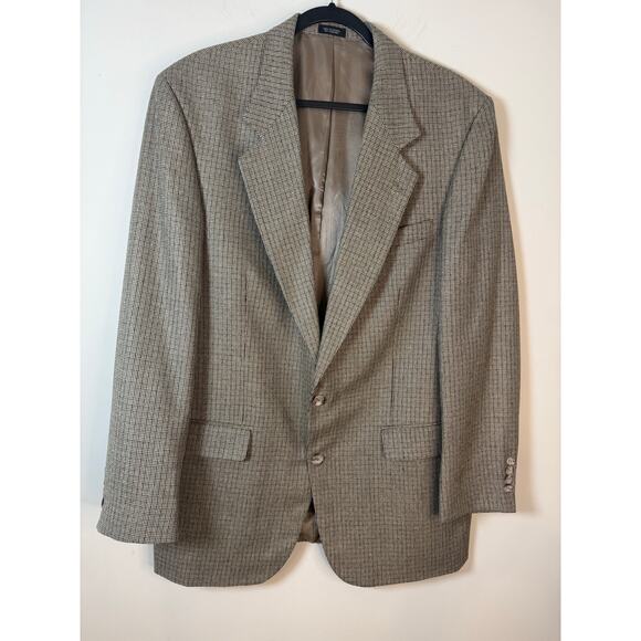 Robert Stock Men's Suitcoat Size 46R Silk Wool Blend - Picture 1 of 9